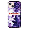 Husa IPhone 15 Plus, Protectie AirDrop, Marble, Boss Babe